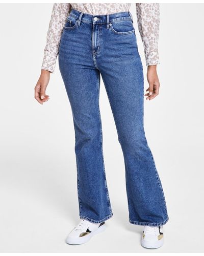 Calvin Klein High-rise Stretch Flare Jeans - Blue