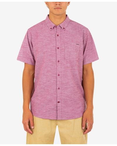 Hurley One And Only Stretch Button-down Shirt - Red