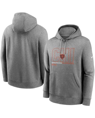 Kansas City Chiefs Nike Sideline Impact Lockup Performance Pullover Hoodie  - Charcoal/Black