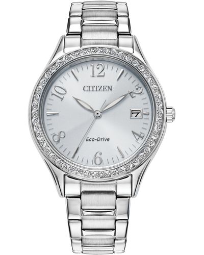 Citizen Eco Drive Classic Stainless Steel Bracelet Watch 34mm - Metallic