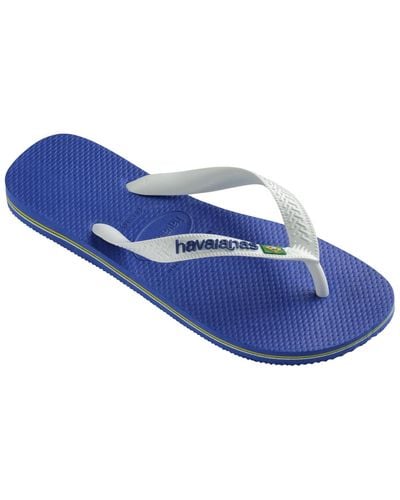 Havaianas Brazil Logo Flip-flop Sandals - Blue