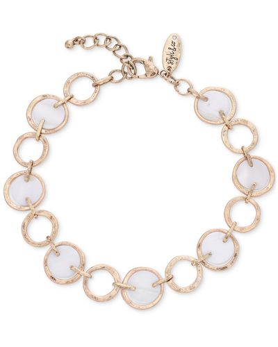 Style & Co. Circle & Rivershell Anklet - Natural