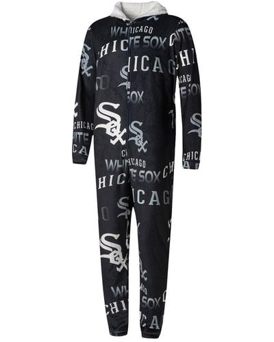 Concepts Sport Chicago White Sox Windfall Microfleece Union Suit - Black