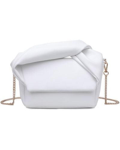 Urban Expressions Odette Twist Top Handle Bag - White