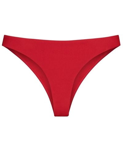 City Chic Plus Size Daisy Bikini Bottom - Red