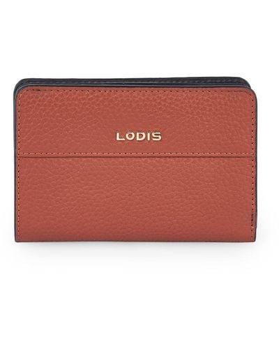 Lodis Iris Classic Zip Around Wallet - Red