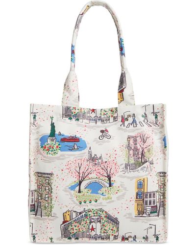 Macy's Flower Show Casual Tote - White