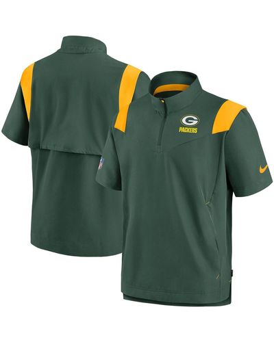 Nike Bay Packers Coaches Chevron Lockup Pullover Top - Green