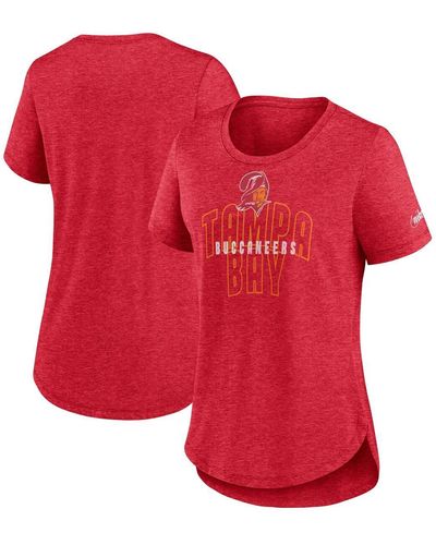 Nike Distressed Tampa Bay Buccaneers Fashion Tri-blend T-shirt - Red