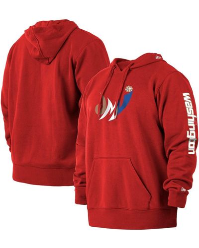 KTZ Washington Wizards 2021/22 City Edition Big And Tall Pullover Hoodie - Red