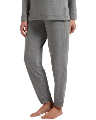 Hue Super-soft French Terry Cuffed Lounge Pants - Gray