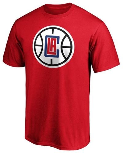 Majestic Los Angeles Clippers Playmaker Name And Number T-shirt Kawhi Leonard - Red