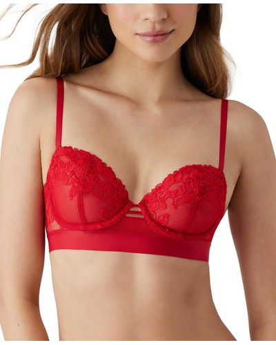 B.tempt'd Opening Act Lingerie Lace Unlined Underwire Bra 951227 - Red