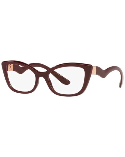 Dolce & Gabbana Dg5078 Cat Eye Eyeglasses - Brown