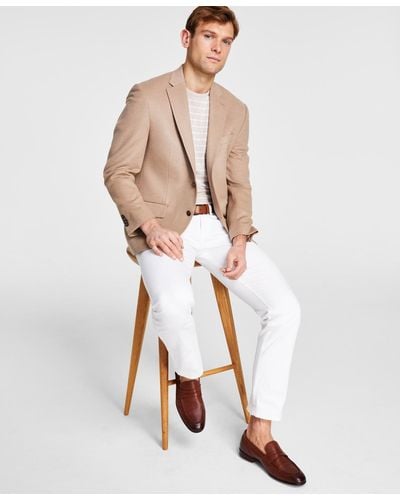 Michael Kors Wool Classic Fit Sport Coats - White