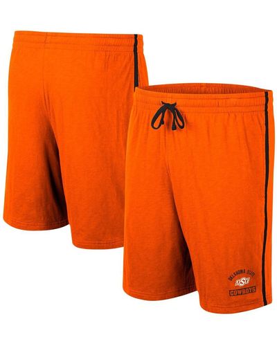 Colosseum Athletics Oklahoma State Cowboys Thunder Slub Shorts - Orange