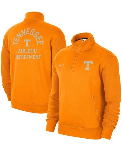 Nike Tennessee Volunteers Campus Athletic Department Quarter-zip Sweatshirt - Orange