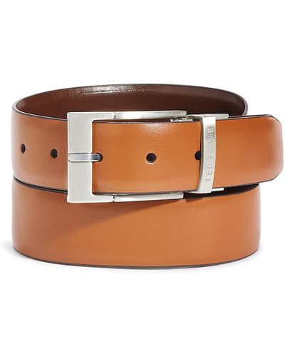 Ted Baker Connary Leather Belt - Brown