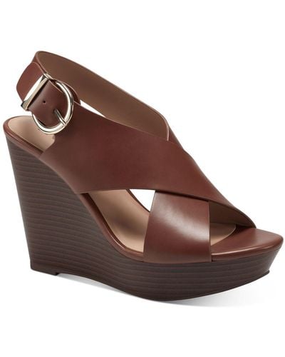 INC International Concepts Vera Wedge Sandals, Created For Macy's - Brown