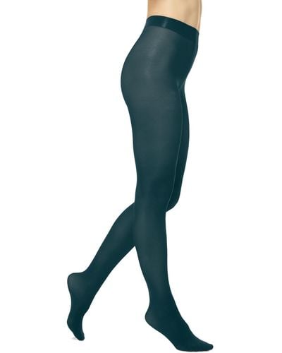 Hue Opaque Tights - Blue