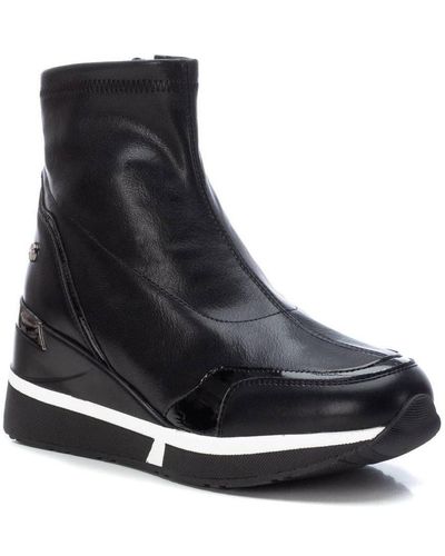 Xti Wedge Sport Boots By - Black