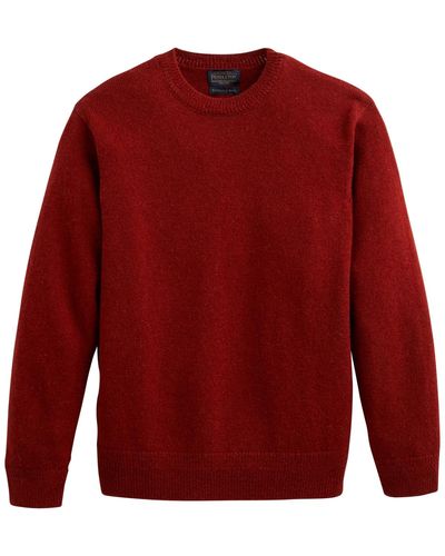 Pendleton Shetland Wool Crewneck Sweater - Red