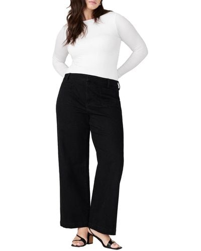 Eloquii Plus Size The Trouser Jean - White