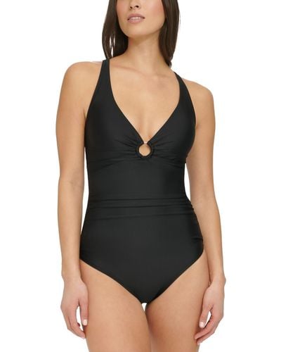 Tommy Hilfiger O-ring One-piece Swimsuit - Black
