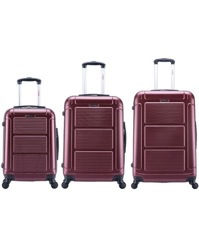 InUSA Pilot 3-pc. Lightweight Hardside Spinner luggage Set - Purple