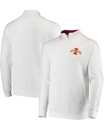 Colosseum Athletics Iowa State Cyclones Tortugas Logo Quarter-zip Jacket - White