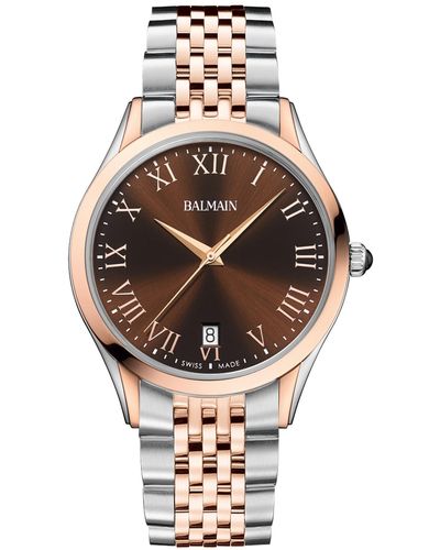 Balmain Swiss Classic R Two-tone Stainless Steel Bracelet Watch 41mm - Metallic