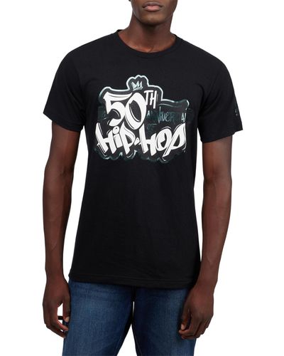 Thread Collective 50 Year Anniversary Of Hip Hop Dropping Gems Graphic T-shirt - Gray