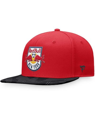 Fanatics New York Bulls Iconic Defender Snapback Hat - Red