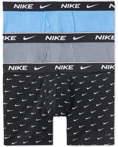 Nike 3-pk. Dri-fit Essential Cotton Stretch Boxer Briefs in Black