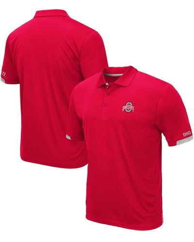 Colosseum Athletics Ohio State Buckeyes Big And Tall Santry Polo Shirt - Red