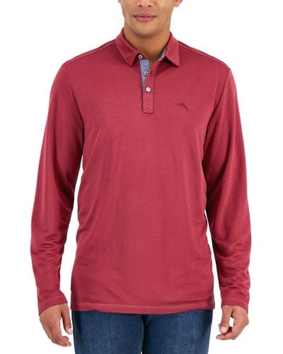 Tommy Bahama Kohala Peak Long-sleeve Polo Shirt - Red