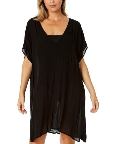 Anne Cole Easy Cover-up Tunic - Black