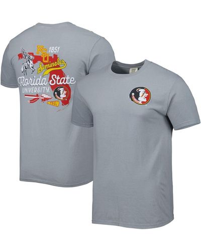 Image One Florida State Seminoles Vault State Comfort T-shirt - Gray