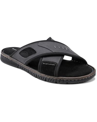 Rockport Jasper X Band Slip On Sandals - Black