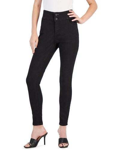 INC International Concepts High-rise Skinny Jeans - Black