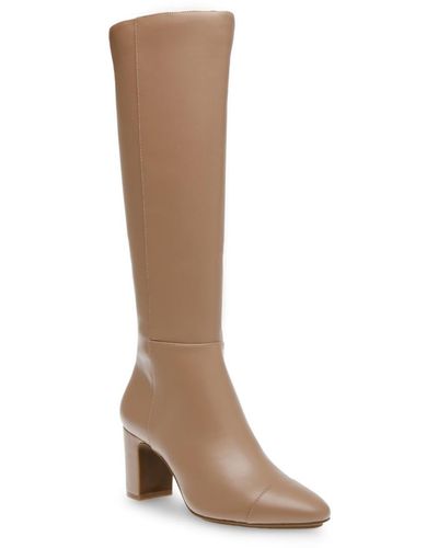 Anne Klein Spencer Pointed Toe Knee High Boots - Brown
