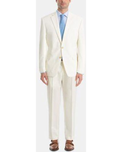 Lauren by Ralph Lauren Ultraflex Classic Fit Twill Wool Suit Separates - White