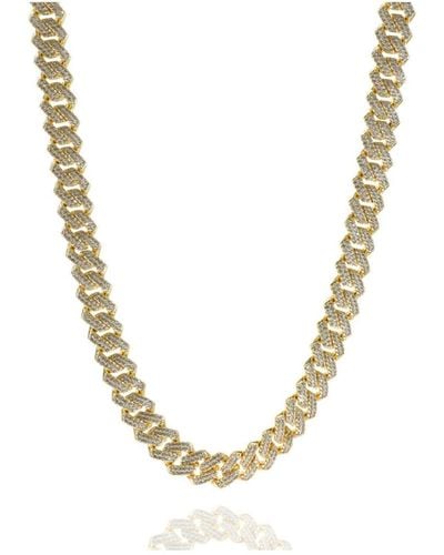 OMA THE LABEL Frosty Link Collection Wide Necklace - Metallic