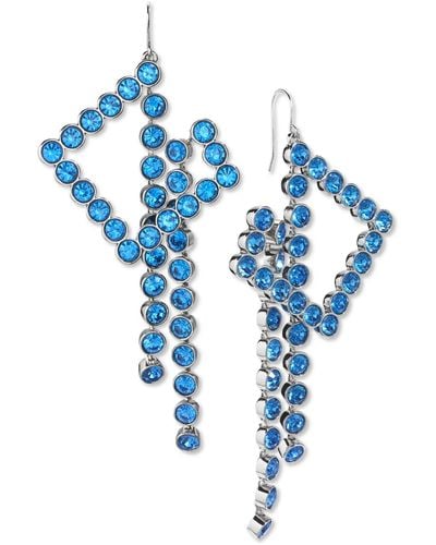 INC International Concepts I.n.c International Concepts Crystal Linear Drop Earrings - Blue