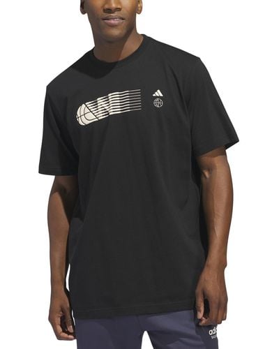 adidas Worldwide Hoops City Graphic T-shirt - Black