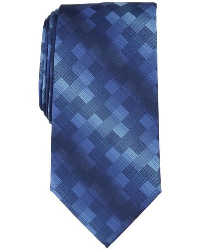Perry Ellis Shaded Square Tie - Blue
