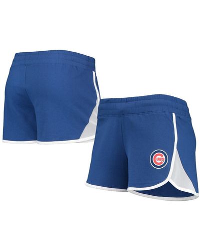 KTZ Chicago Cubs Stretch French Terry Shorts - Blue