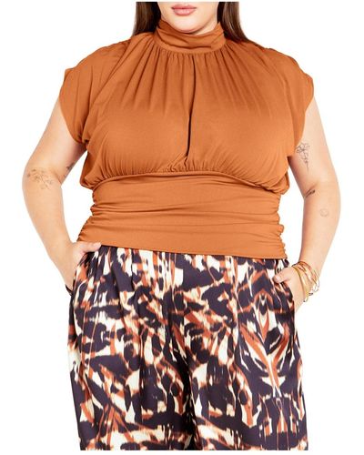 City Chic Plus Size Kay Sleeveless Top - Multicolor