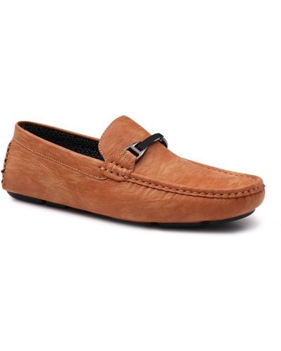 Aston Marc Charter Bit Loafers - Brown