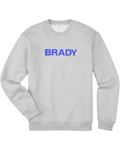 Brady Wordmark Pullover Sweatshirt - Gray